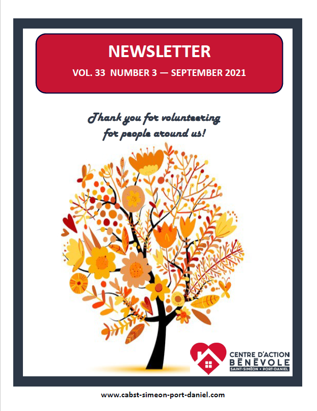 Newsletter sept. 21
