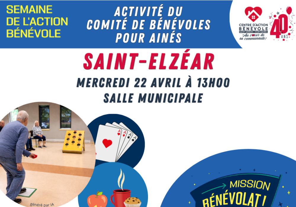 Semaine de l’action bénévole - Saint-Elzéar